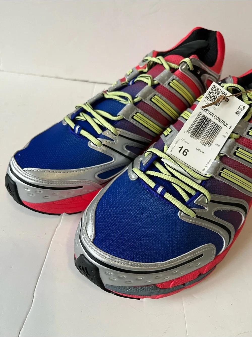 Adidas ADISTAR CONTROL 5 sneakers blue pink silver running shoe men’s size 16